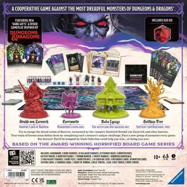 Ravensburger Horrified Dungeons & Dragons Ravenloft Strategy Board Game
