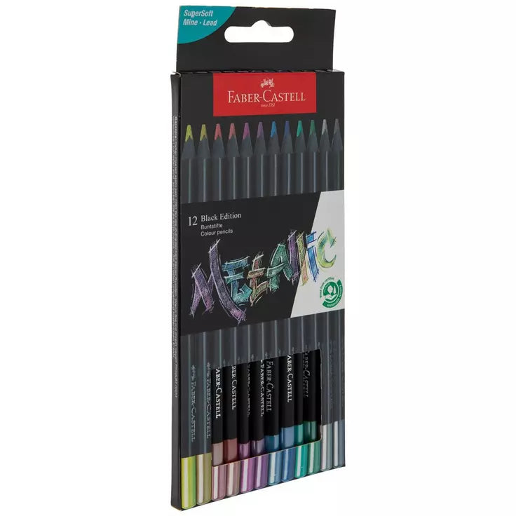 Faber-Castell Metallic Colored Pencils - 12 Piece Set