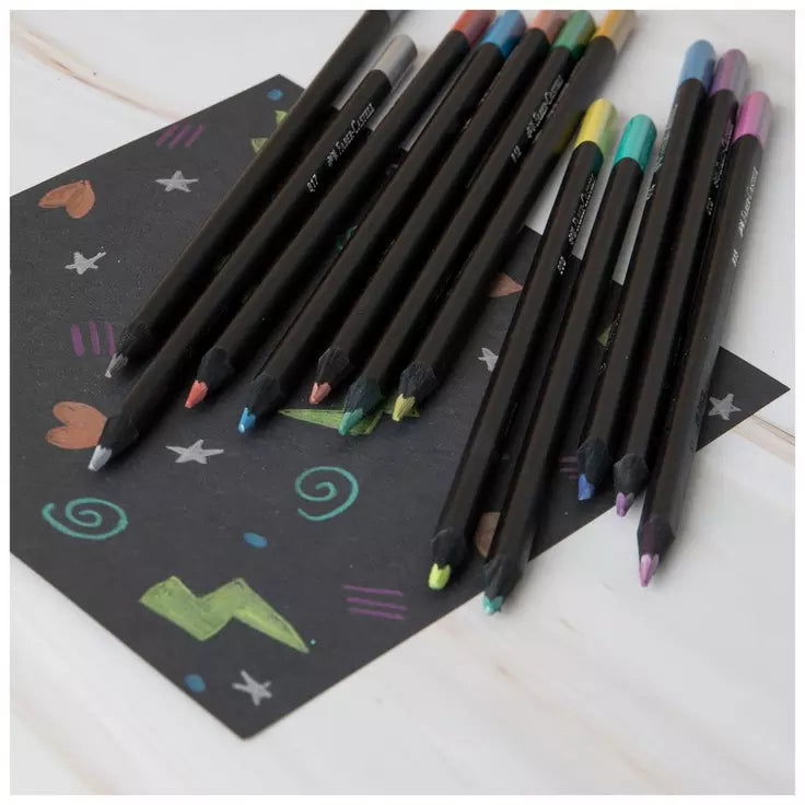 Faber-Castell Metallic Colored Pencils - 12 Piece Set
