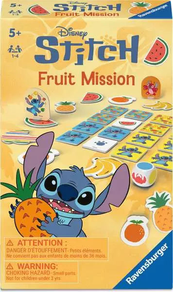 Ravensburger Disney Stitch Fruit Mission Card & Travel Game
