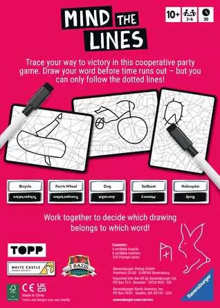 Ravensburger Mind the Lines Family Drawing Party Board Game