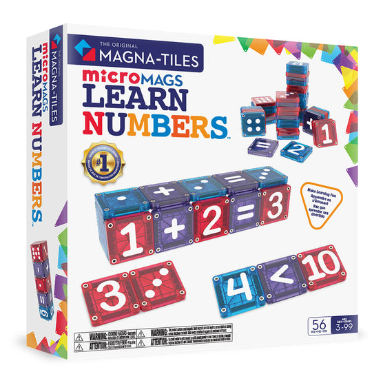 Magna-Tiles microMAGS   Learn   Numbers™   56 Piece Set