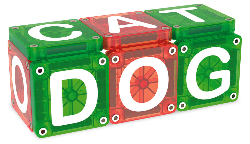 Magna-Tiles MicroMags Learn Letters 56 Piece Set