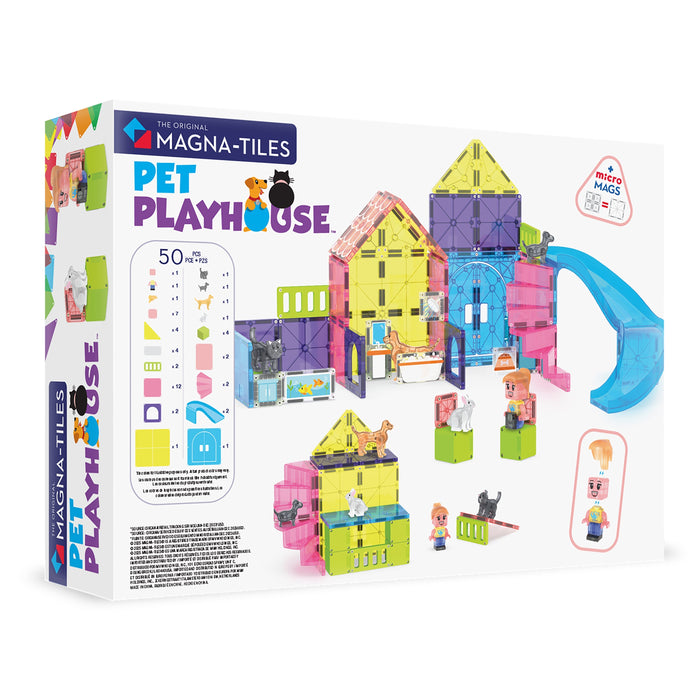 Magna-Tiles Pet Playhouse 50 Piece Magnetic Building Set