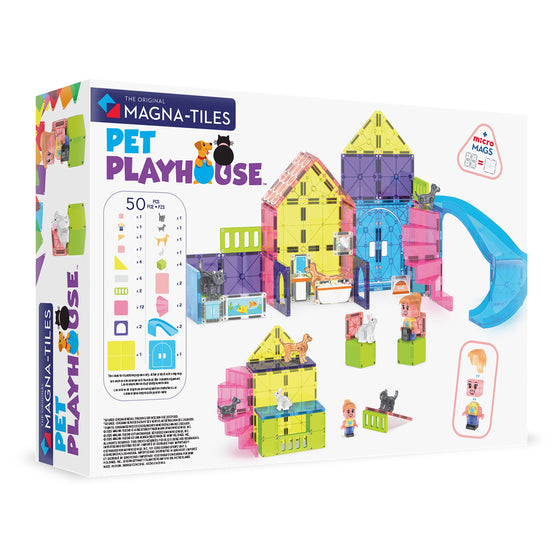 Magna-Tiles Pet Playhouse 50 Piece Magnetic Building Set