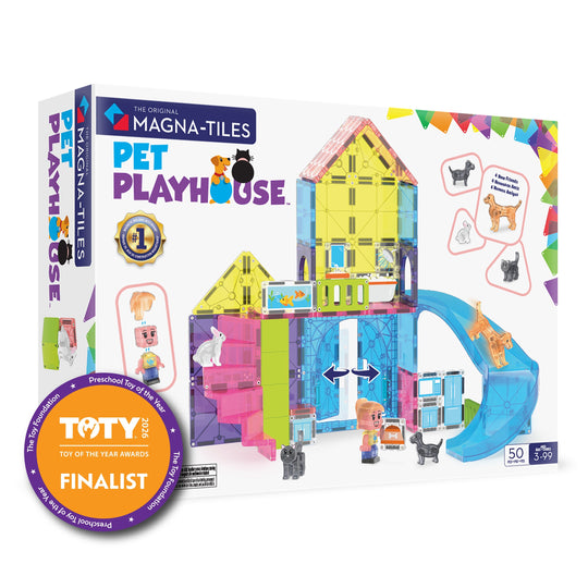 Magna-Tiles Pet Playhouse 50 Piece Magnetic Building Set