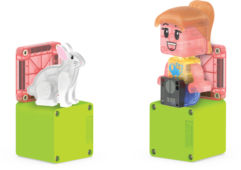 Magna-Tiles Pet Playhouse 50 Piece Magnetic Building Set