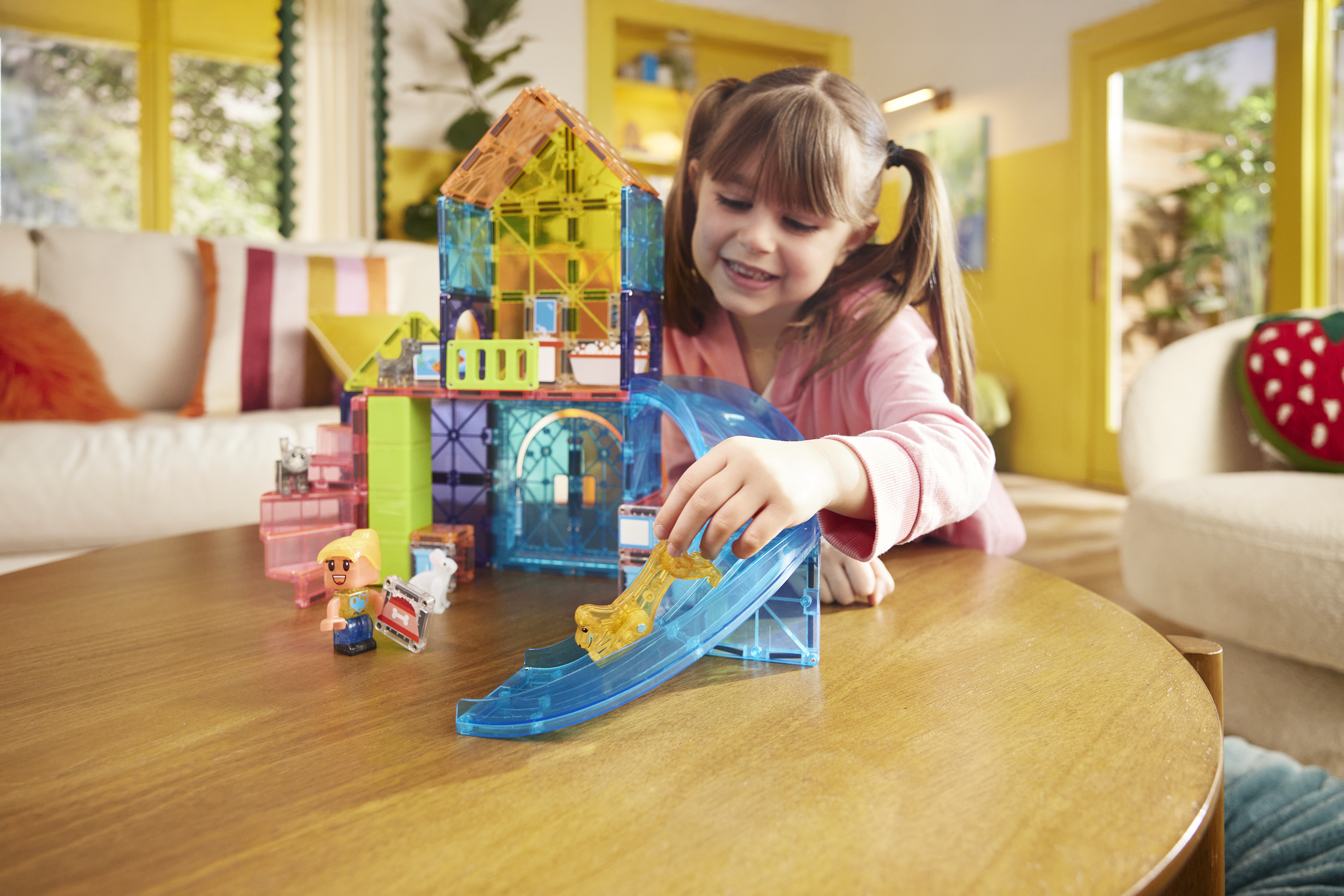 Magna-Tiles Pet Playhouse 50 Piece Magnetic Building Set