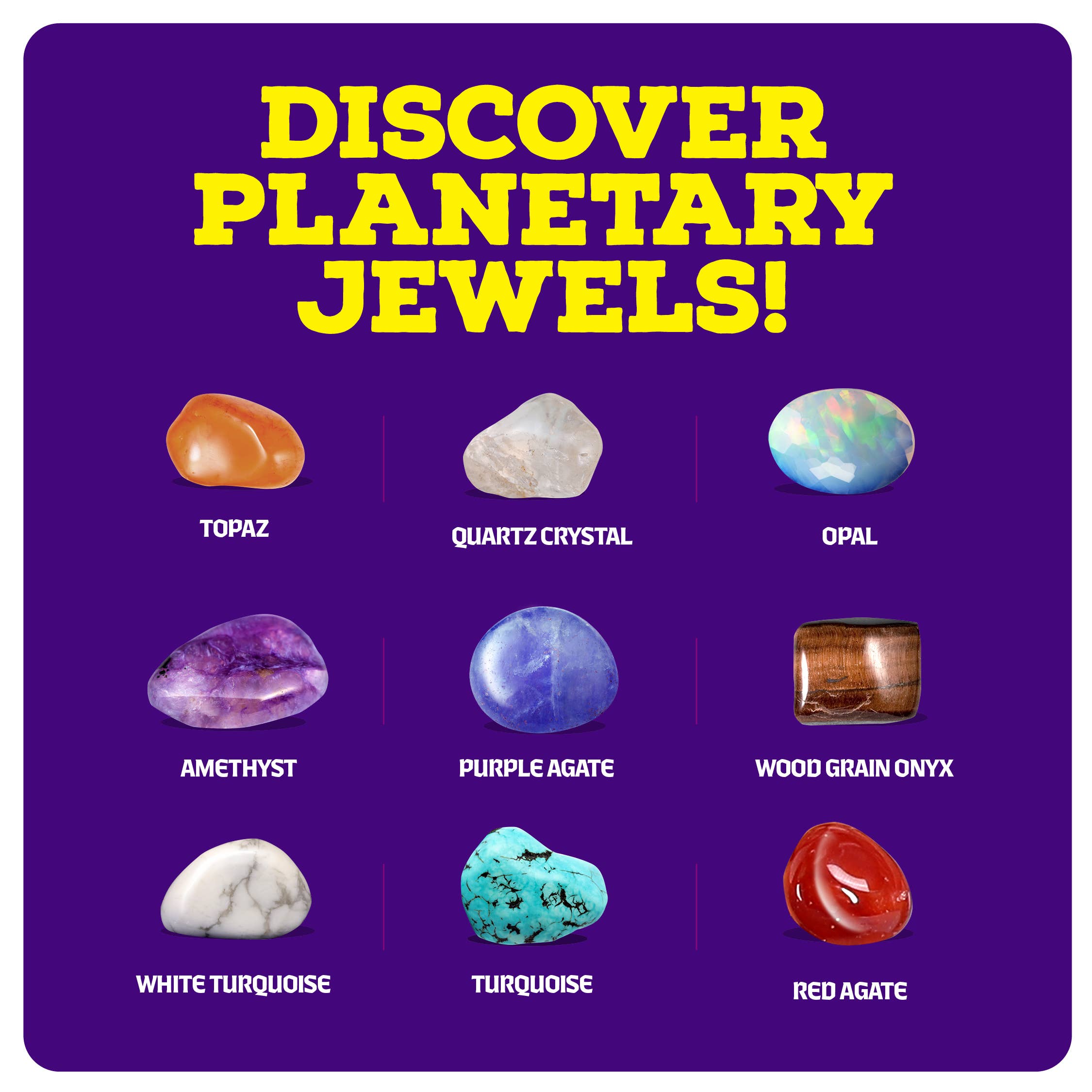 Galaxy Gem Dig Kit for Kids - Gemstones Digging Science Kit
