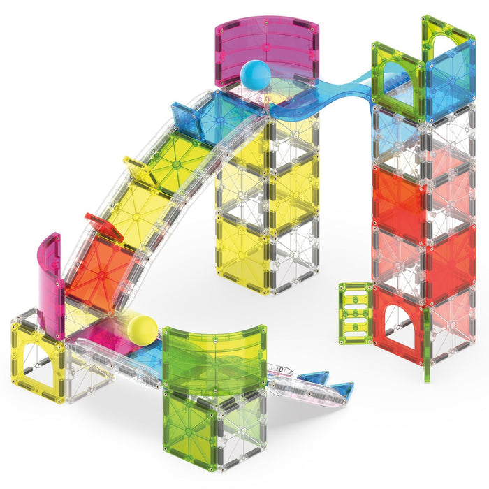 Magna Tiles Rail Racers Max Magnetic Building Toy 80-Piece Set