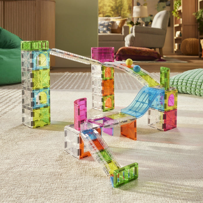Magna Tiles Rail Racers Max Magnetic Building Toy 80-Piece Set