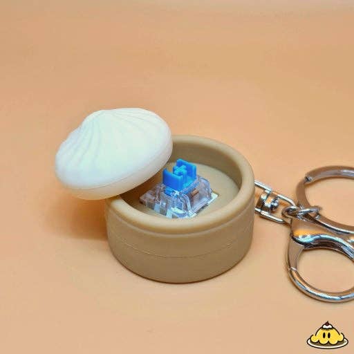 Original Dumpling Clicker Keyring – Mini Stress Relief Figet