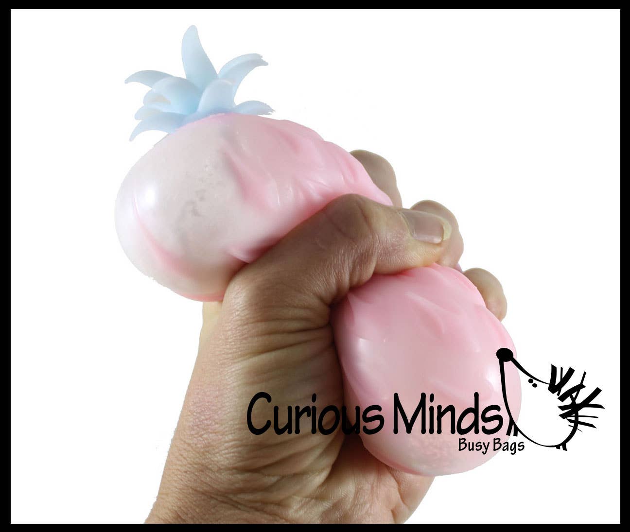 Single Cute Pineapple Soft Fluff- Filled Squeeze Stress Balls  -