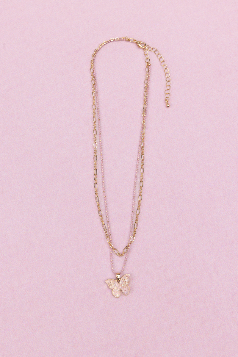 Bubbly Butterfly Necklace