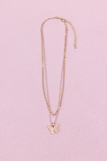 Bubbly Butterfly Necklace