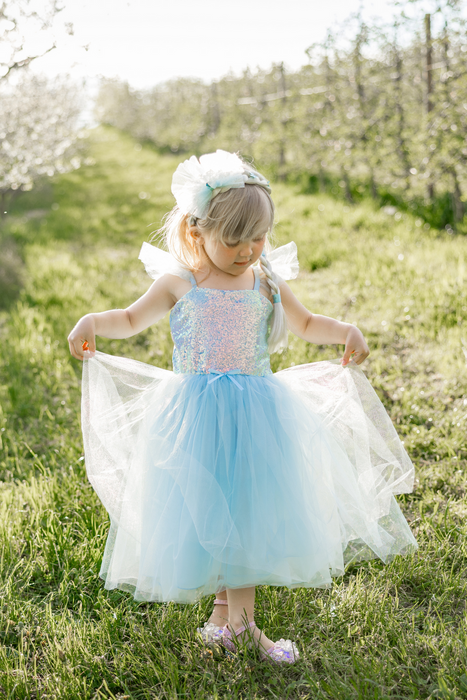 Blue Sequins Princess Dress 5-6