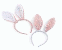 Iridescent Sequin Bunny Ears Headband
