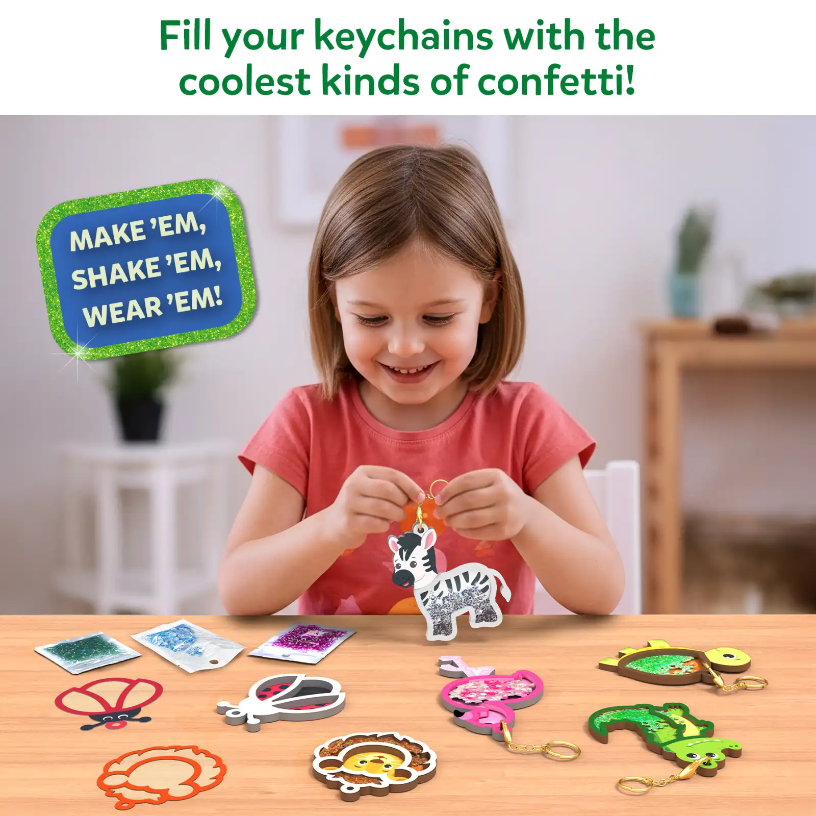 Skillmatics Kids Shake-its Amazing Animals Craft Kit