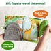 Skillmatics Peek-A-Boo Jungle Theme Interactive Soft Cloth Book 6 Months+