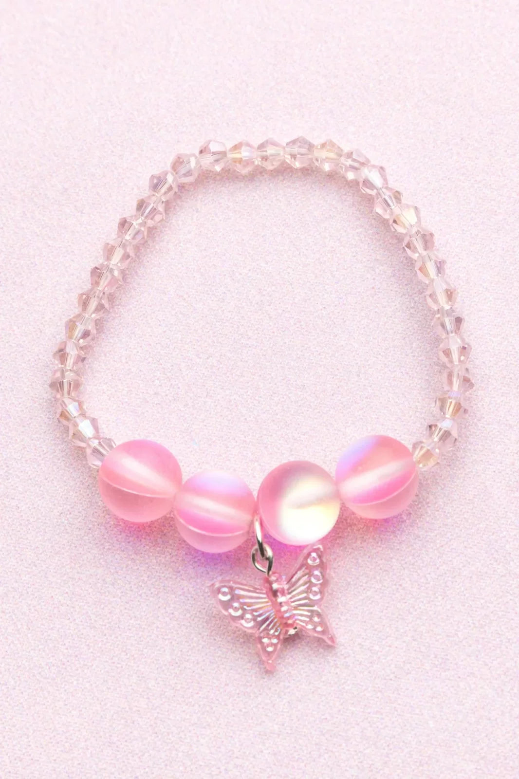 Holo Pink Crystal Bracele