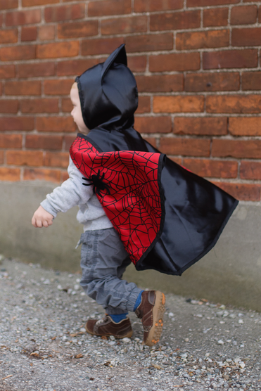 Baby Reversible Spider Bat Cape (2-3T)