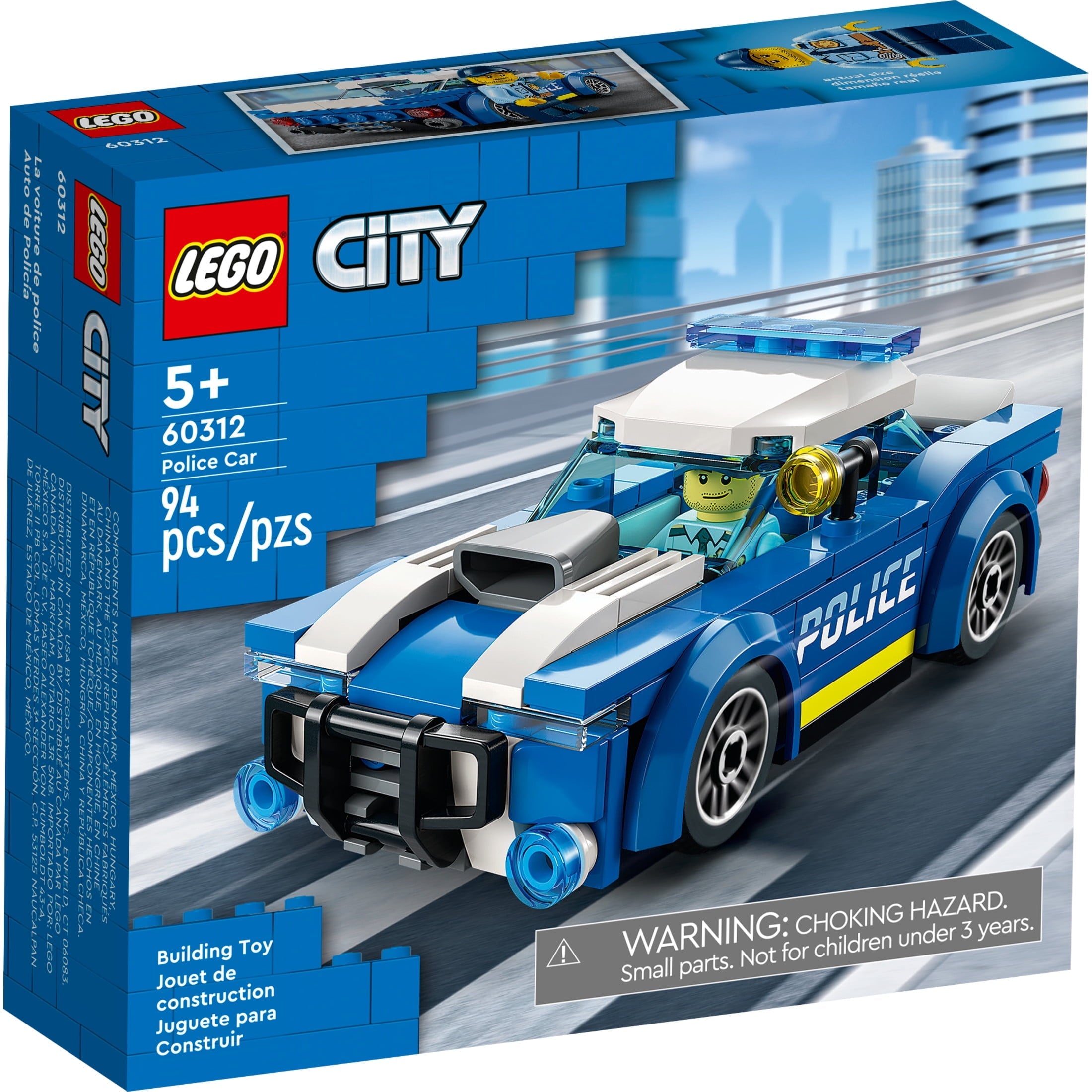 LEGO City Police Car 60312 Building Set 94 Pieces