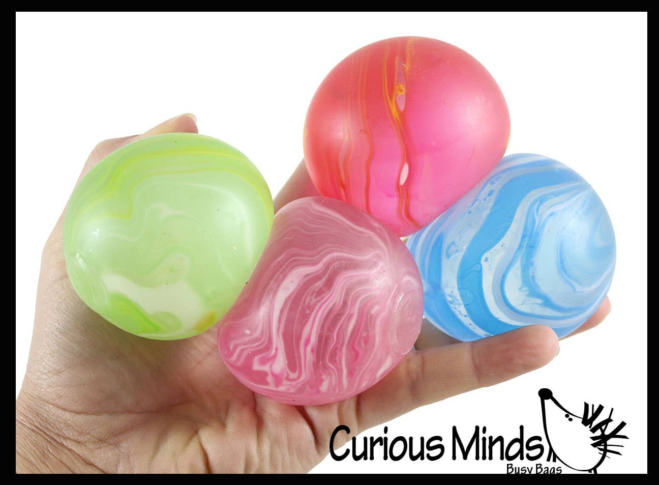 Single Marble Sugar Ball - Thick Glue/Gel Stretch Ball - Squishy