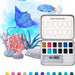 Grabie Watercolor Pocket Set of 12 With Brush Ocean Colors