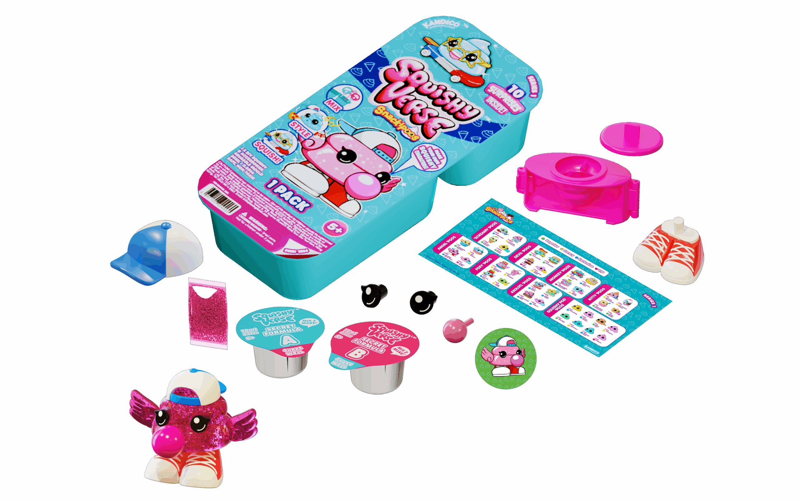Squishyverse Snackipoos: DIY Surprise Toy Kit with 10+ Hidden Collectibles