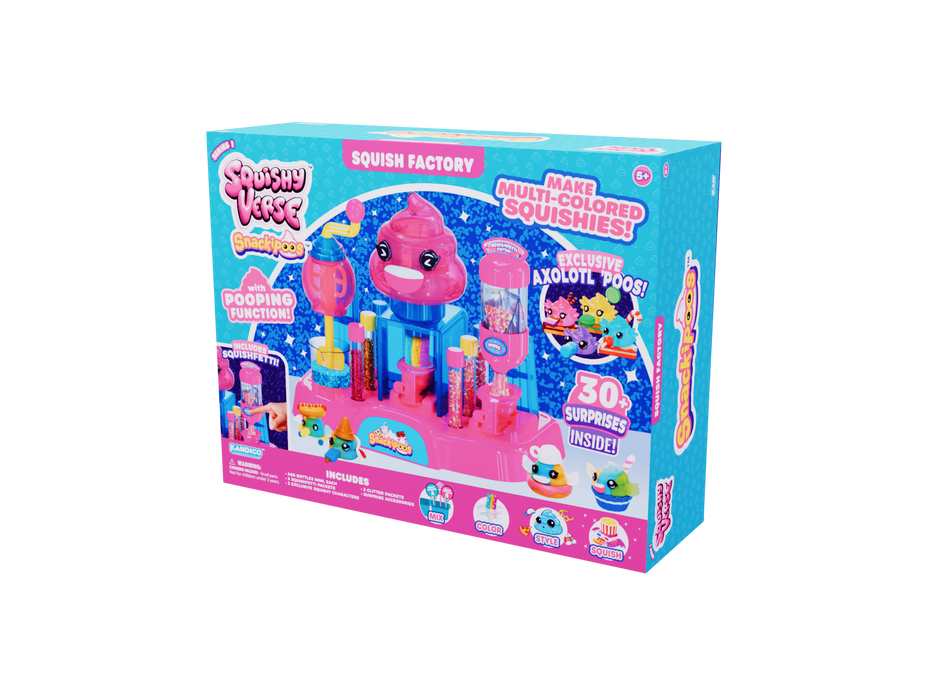 Squishyverse Squish Factory DIY Lab Playset with Exclusive Surprise Characters