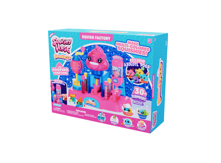 Squishyverse Squish Factory DIY Lab Playset with Exclusive Surprise Characters