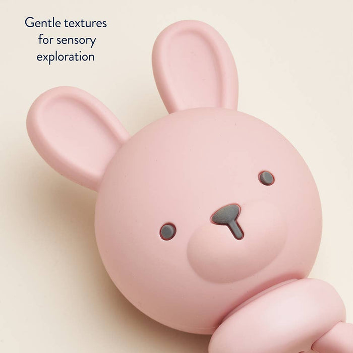 Pink Bunny Sweetie Rattle Infant Teether