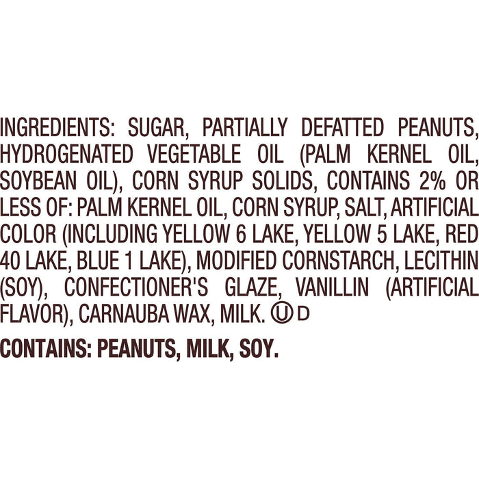REESE'S PIECES Peanut Butter Christmas Candy Carton 3 oz