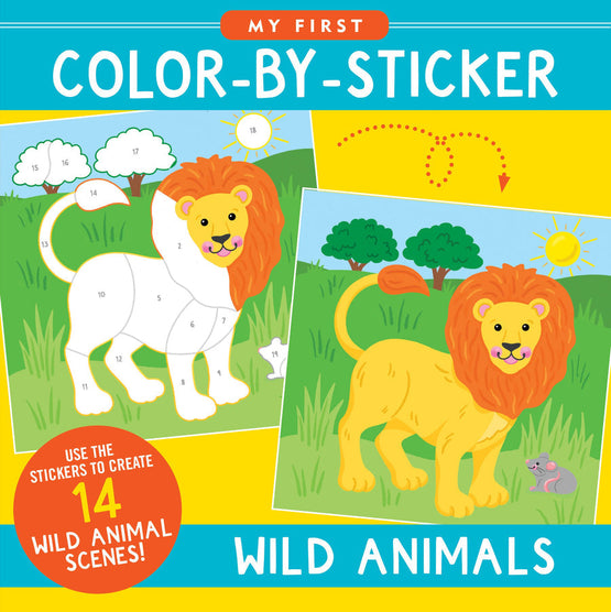 My First Color By Sticker Book Wild Animals