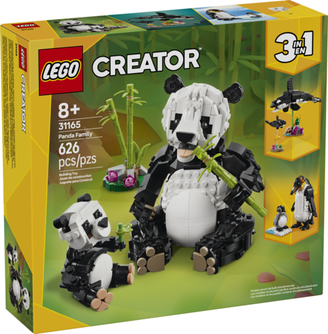 Wild Animals Panda Family Lego Creator 31165