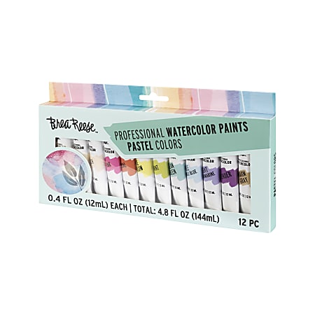 Brea Reese Professional Watercolor Paint Pastel Set 12 Tubes