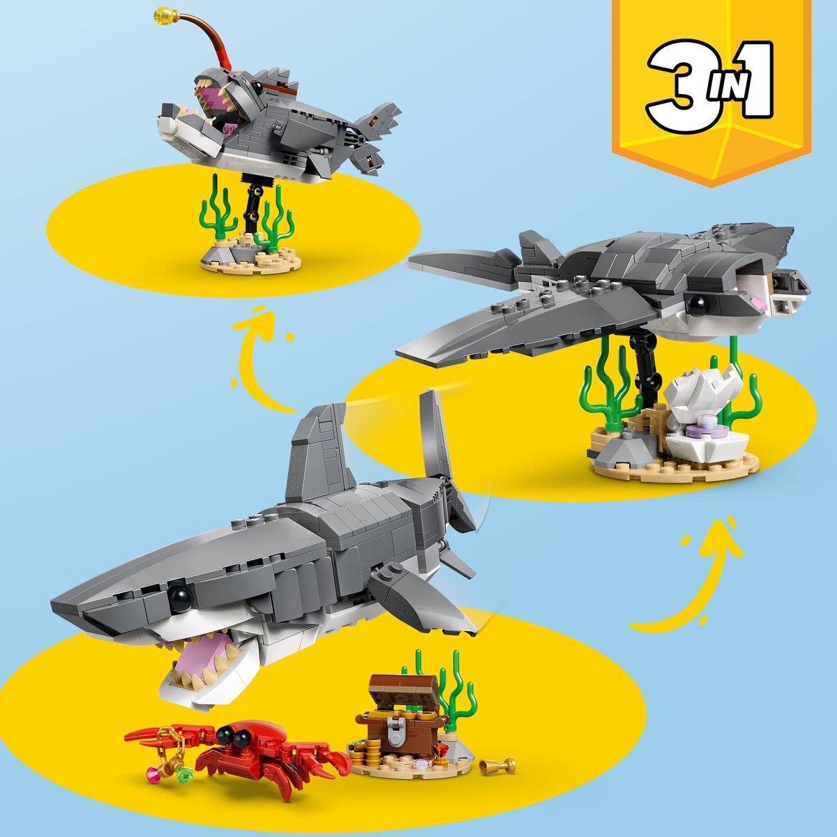 LEGO CREATOR Fierce Shark with a Treasure Chest
