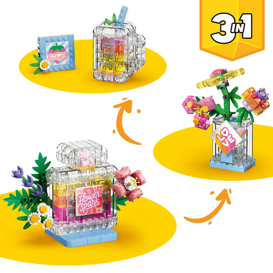 LEGO Creator 3-in-1 31383 Floral Decor Perfume Bottle Building Set