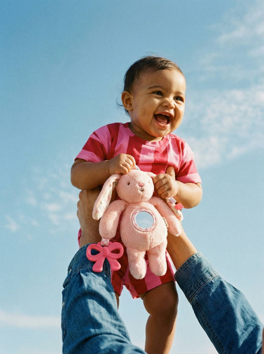Pink Bunny Bitzy Traveler Infant Toddler