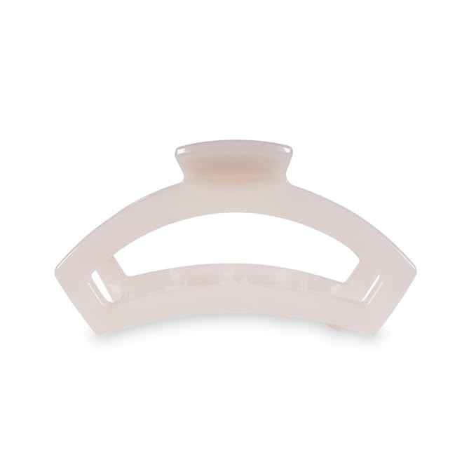 Teleties Medium Open Coconut White Claw Clip