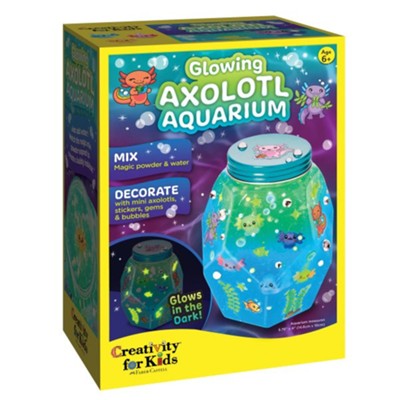 Glowing Axolotl Aquarium