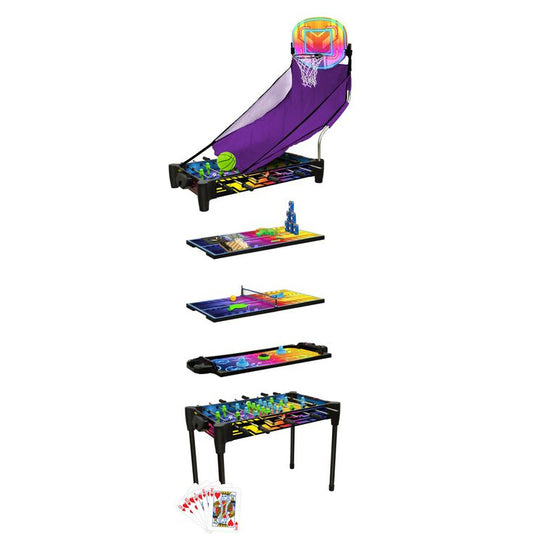 36 Neon Arcade 4in1 Game Table