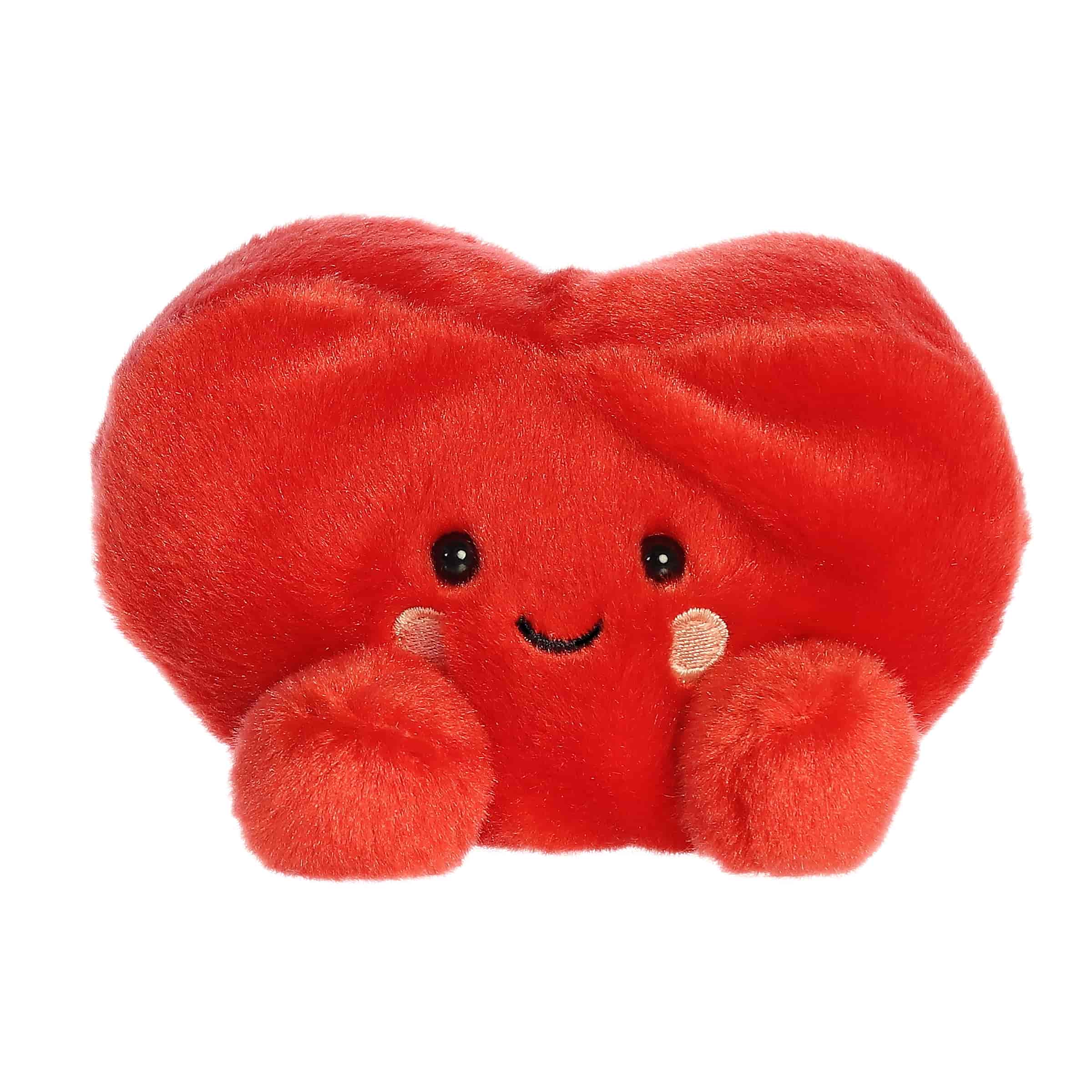 Aurora Palm Pals Amore Heart 5-Inch Plush Toy Red