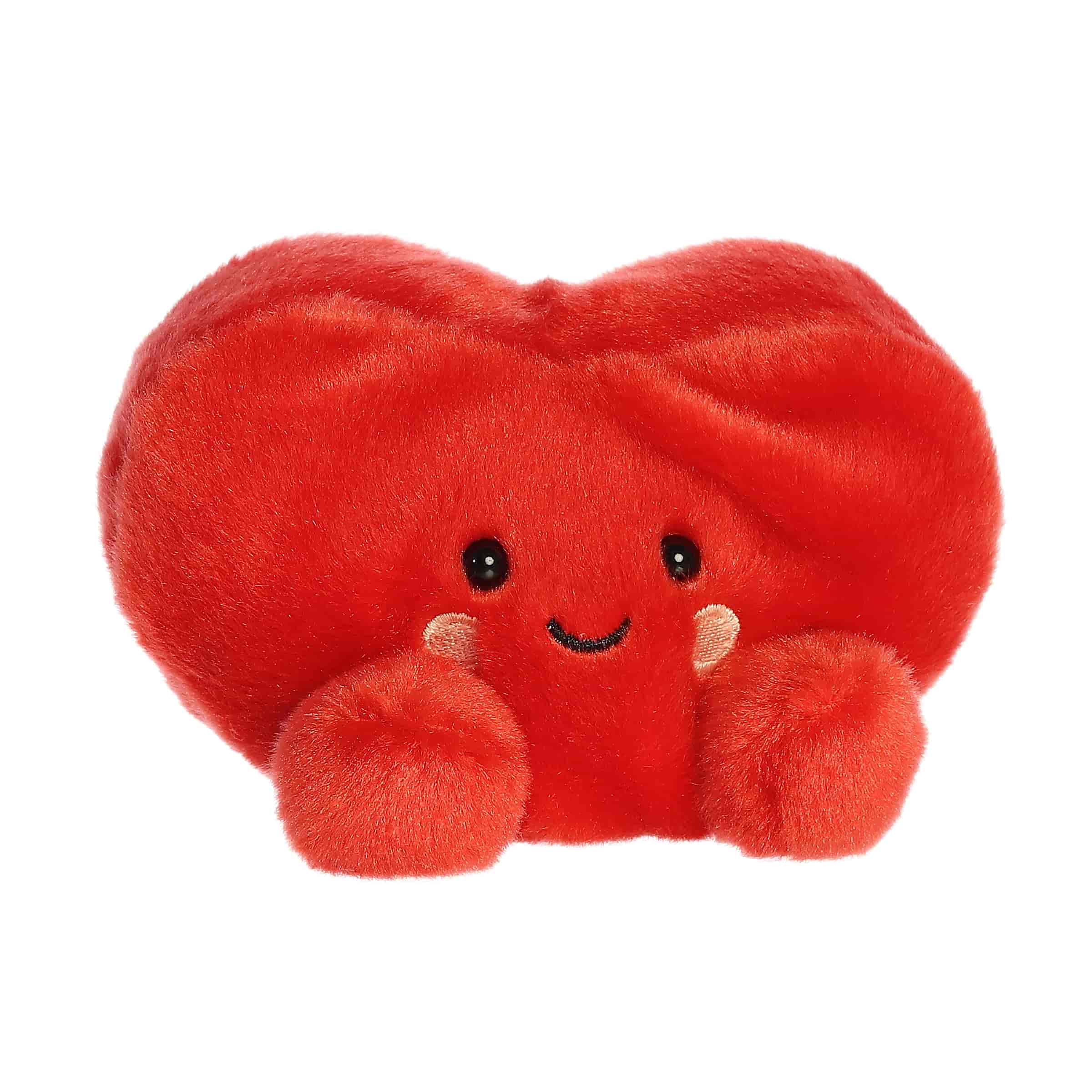 Aurora Palm Pals Amore Heart 5-Inch Plush Toy Red