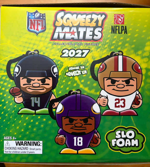 Party Animal SqueezyMates NFL Gravity Feed Box 24 Packs