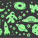 GLOPLAY Space Everyday Glow-in-the-Dark Sticker Set