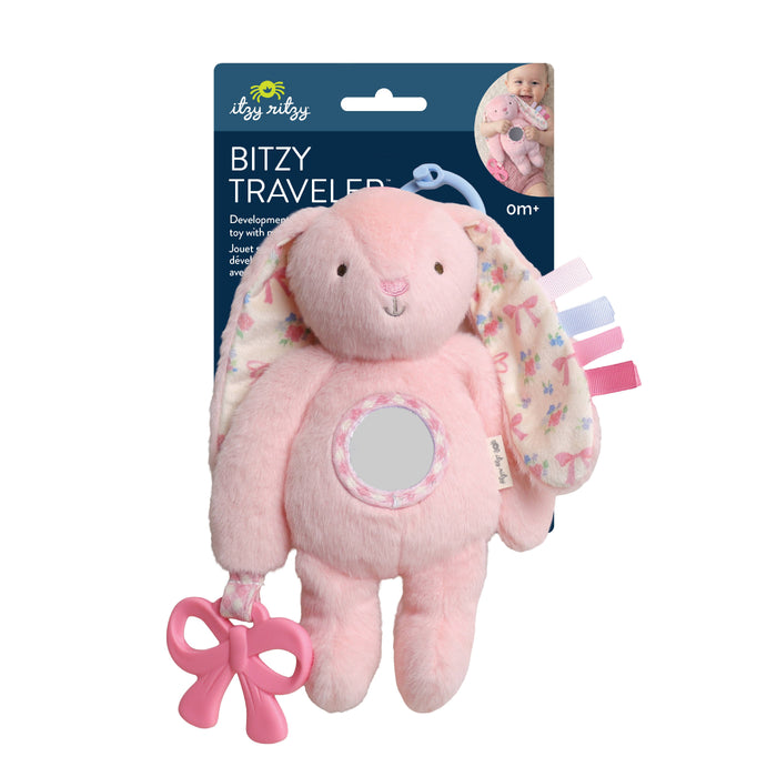 Pink Bunny Bitzy Traveler Infant Toddler