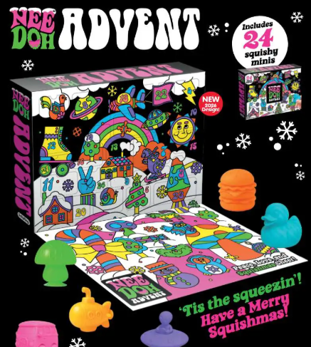 NeeDoh Advent Calendar 2026 Squishy Toy Set Multicolor