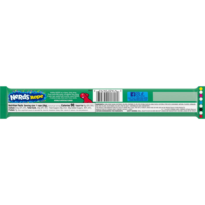 NERDS Holiday Candy Ropes 0.92 oz