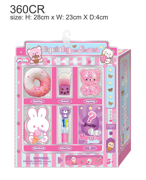 Hot Focus Squishy and Scribble Capybara Claw Machine Set